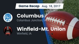 Recap: Columbus  vs. Winfield-Mt. Union  2017