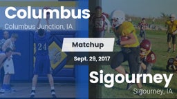 Matchup: Columbus vs. Sigourney  2017
