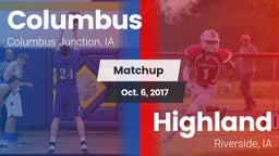 Matchup: Columbus vs. Highland  2017