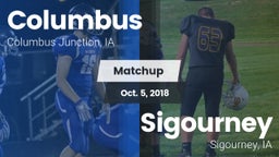 Matchup: Columbus vs. Sigourney  2018