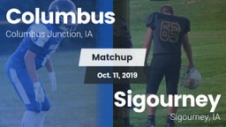 Matchup: Columbus vs. Sigourney  2019