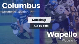 Matchup: Columbus vs. Wapello  2019