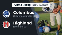 Recap: Columbus  vs. Highland  2020