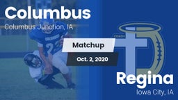 Matchup: Columbus vs. Regina  2020