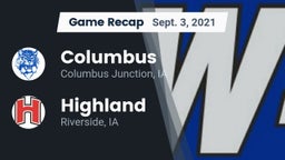 Recap: Columbus  vs. Highland  2021