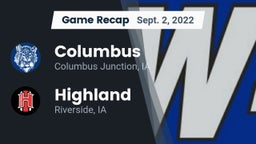 Recap: Columbus  vs. Highland  2022