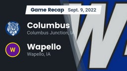 Recap: Columbus  vs. Wapello  2022