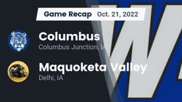Recap: Columbus  vs. Maquoketa Valley  2022