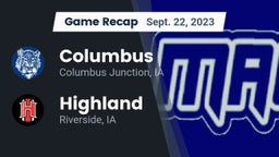 Recap: Columbus  vs. Highland  2023