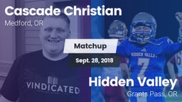 Matchup: Cascade Christian vs. Hidden Valley  2018