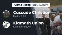 Recap: Cascade Christian  vs. Klamath Union  2019