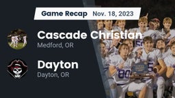 Recap: Cascade Christian  vs. Dayton  2023