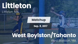 Matchup: Littleton vs. West Boylston/Tahanto  2017