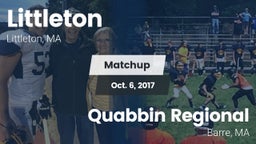 Matchup: Littleton vs. Quabbin Regional  2017