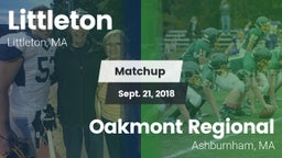 Matchup: Littleton vs. Oakmont Regional  2018