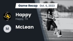 Recap: Happy  vs. McLean 2023