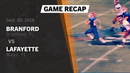 Recap: Branford  vs. Lafayette  2016