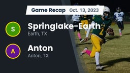 Recap: Springlake-Earth  vs. Anton  2023