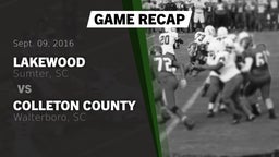 Recap: Lakewood  vs. Colleton County  2016