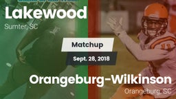 Matchup: Lakewood vs. Orangeburg-Wilkinson  2018