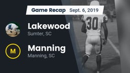 Recap: Lakewood  vs. Manning  2019