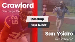Matchup: Crawford vs. San Ysidro  2019