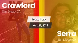 Matchup: Crawford vs. Serra  2019