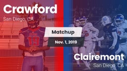 Matchup: Crawford vs. Clairemont  2019