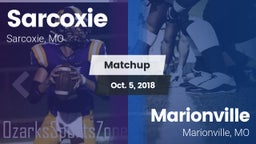 Matchup: Sarcoxie vs. Marionville  2018