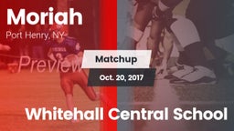 Matchup: Moriah vs. Whitehall Central School 2017