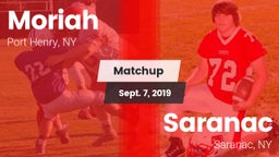Matchup: Moriah vs. Saranac  2019
