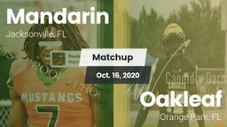 Matchup: Mandarin vs. Oakleaf  2020