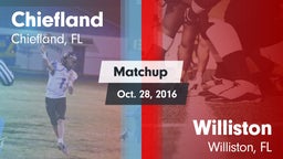 Matchup: Chiefland vs. Williston  2016