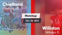 Matchup: Chiefland vs. Williston  2016