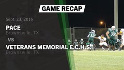 Recap: Pace  vs. Veterans Memorial E.C.H.S. 2016