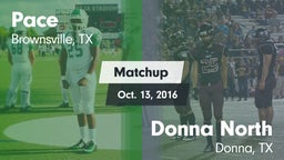 Matchup: Pace vs. Donna North  2016