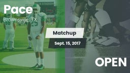 Matchup: Pace vs. OPEN 2017