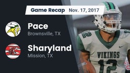 Recap: Pace  vs. Sharyland  2017