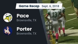 Recap: Pace  vs. Porter  2018