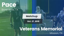 Matchup: Pace vs. Veterans Memorial  2018