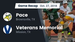 Recap: Pace  vs. Veterans Memorial  2018