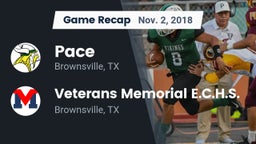 Recap: Pace  vs. Veterans Memorial E.C.H.S. 2018