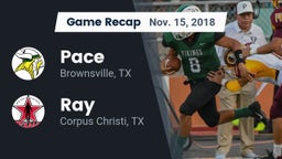 Recap: Pace  vs. Ray  2018