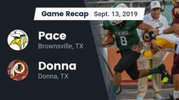 Recap: Pace  vs. Donna  2019