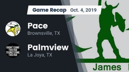 Recap: Pace  vs. Palmview  2019