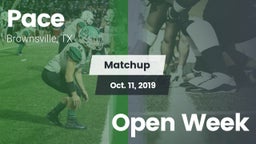 Matchup: Pace vs. Open Week 2019