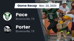 Recap: Pace  vs. Porter  2020