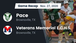 Recap: Pace  vs. Veterans Memorial E.C.H.S. 2020