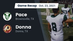 Recap: Pace  vs. Donna  2021