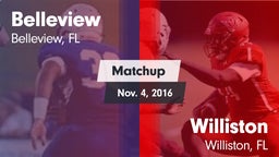 Matchup: Belleview vs. Williston  2016